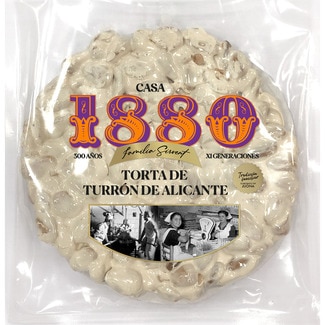 torta de turrón duro de Alicante Rilsan Sin Gluten IGP Jijona Calidad Suprema envase 225 g - 1880
