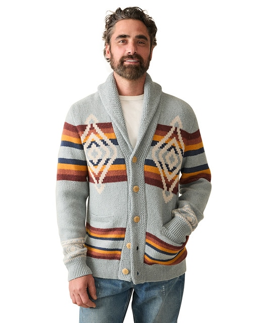 Imagen 0 de Cárdigan de hombre estampado navajo