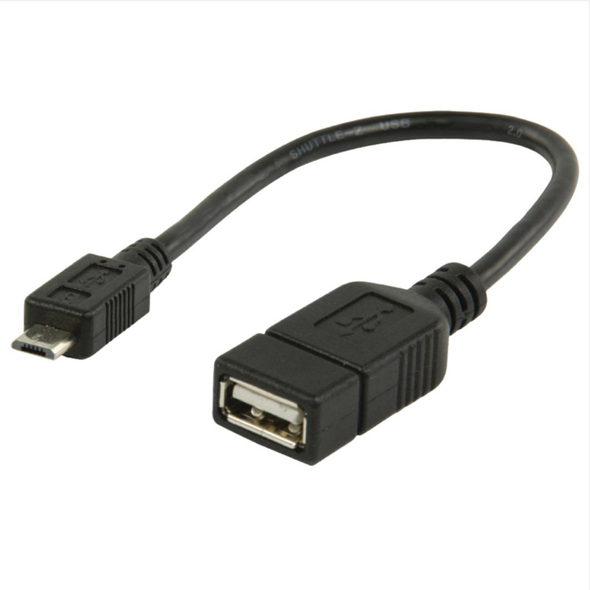 Cabo Sinox Micro USB 2.0 para OTG - Preto 1