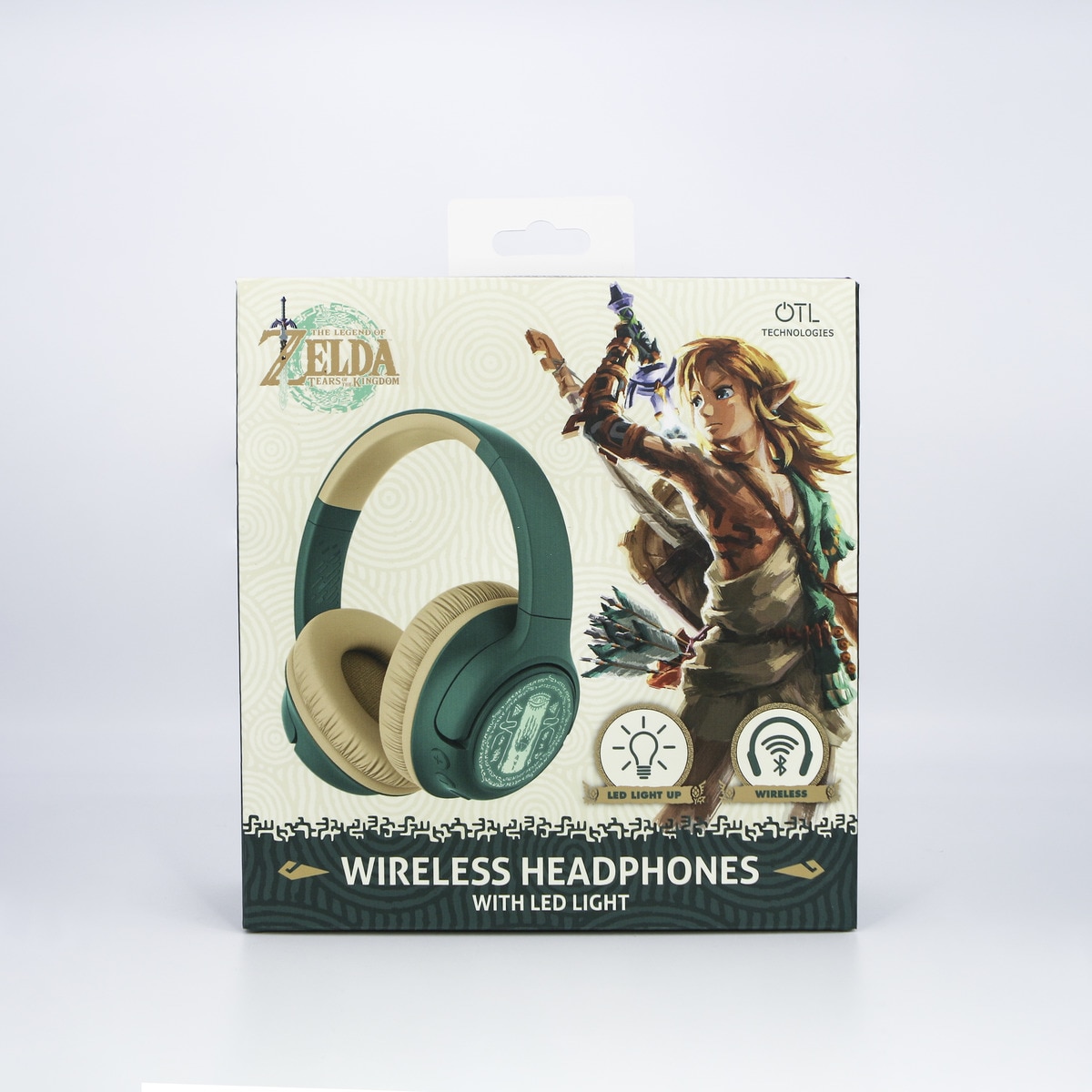 Auriculares Bluetooth com led Zelda Tears of the Kingdom 2