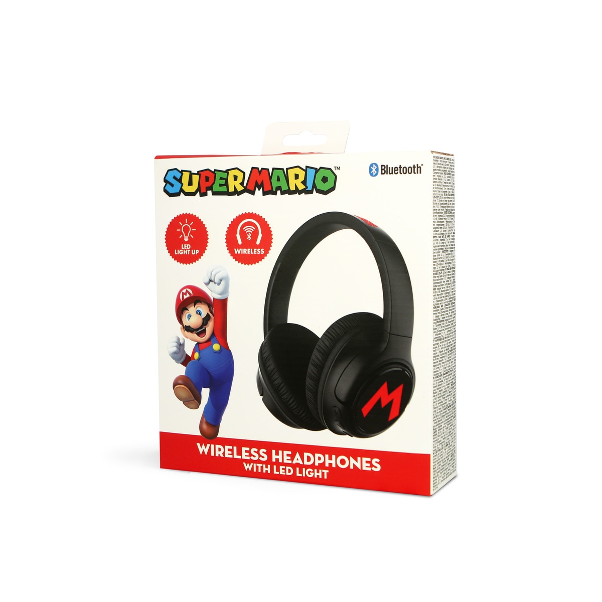 Auriculares Bluetooth com led Súper Mario Bros 6