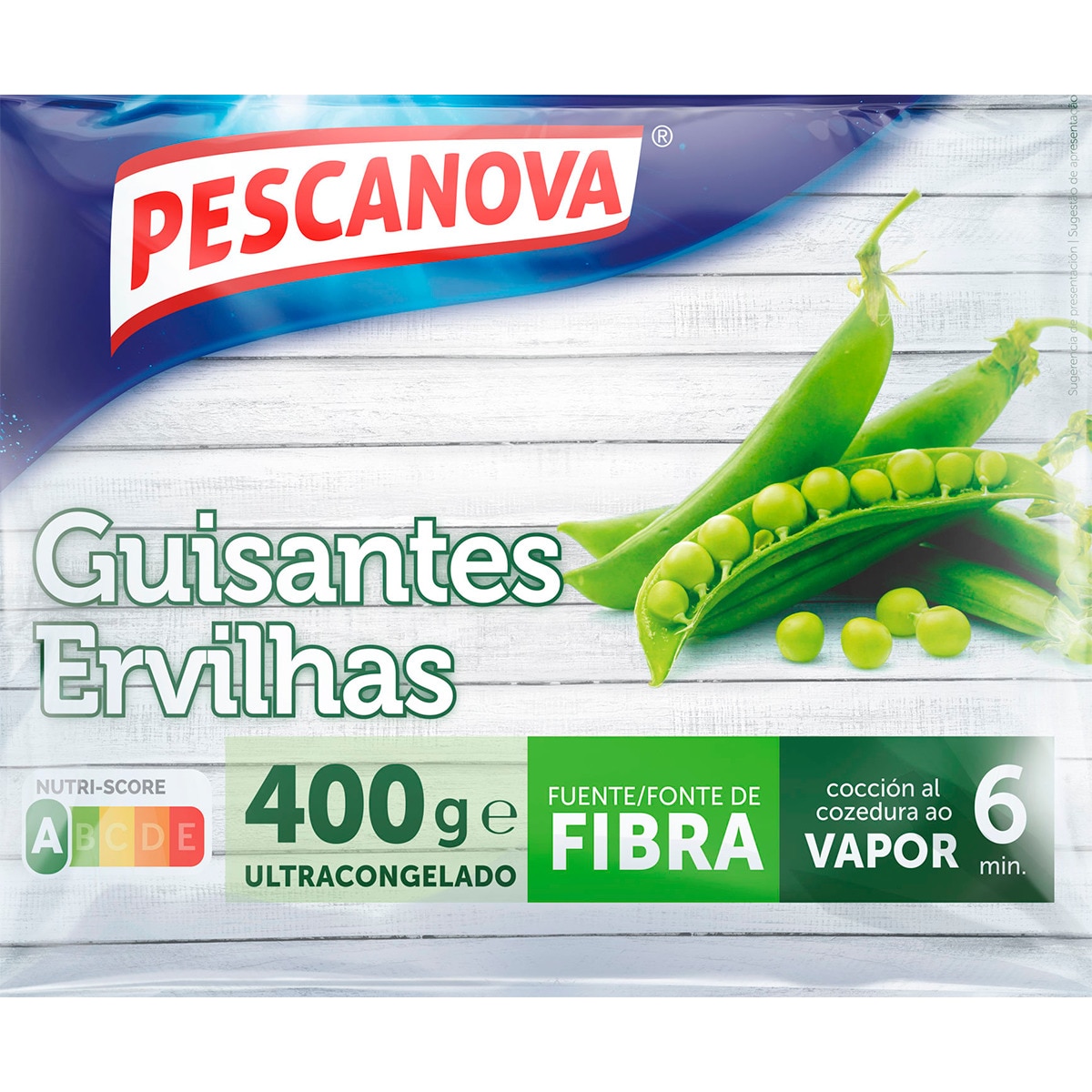 Ervilhas embalagem 400 g