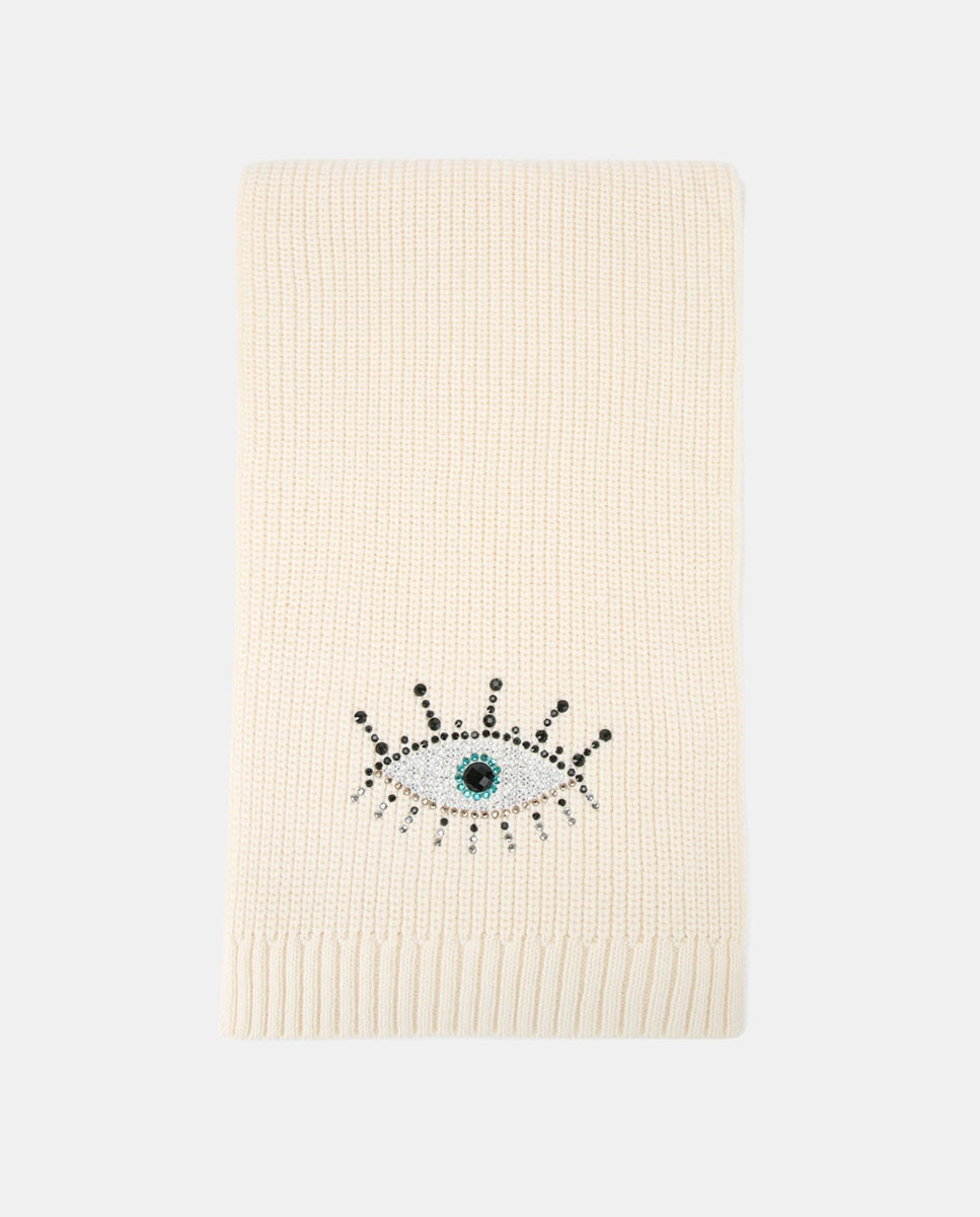 Cachecol Evil Eye Bege-1