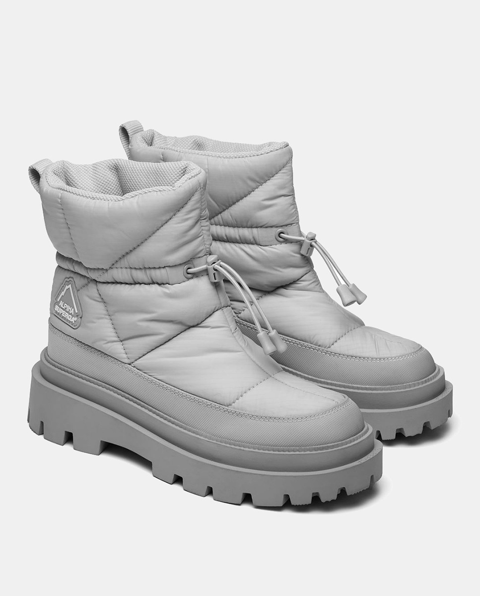 Botas com Fecho Elástico Cinzento-5
