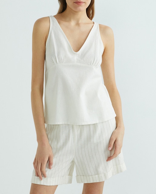 Imagen 0 de Top de mujer con lino