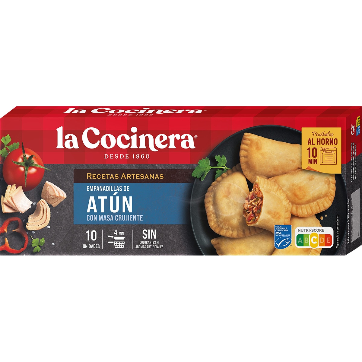 empanadillas de atún 10 unidades estuche 312 g