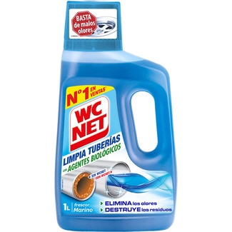 limpia tuberías en gel con agentes biológicos botella 1 l - Wc Net