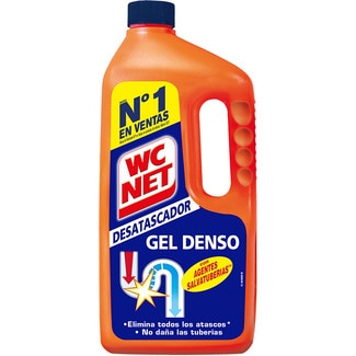 desatascador de tuberías bloqueadas Gel Denso botella 1 l - Wc Net