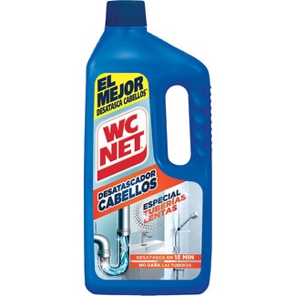desatascador cabellos especial tuberías lentas botella 1 l - Wc Net