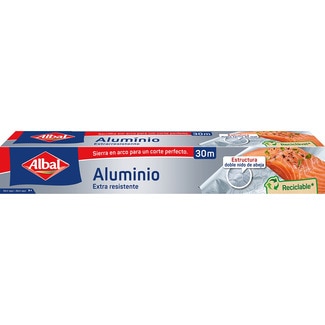 papel de aluminio reforzado rollo 30 m - Albal