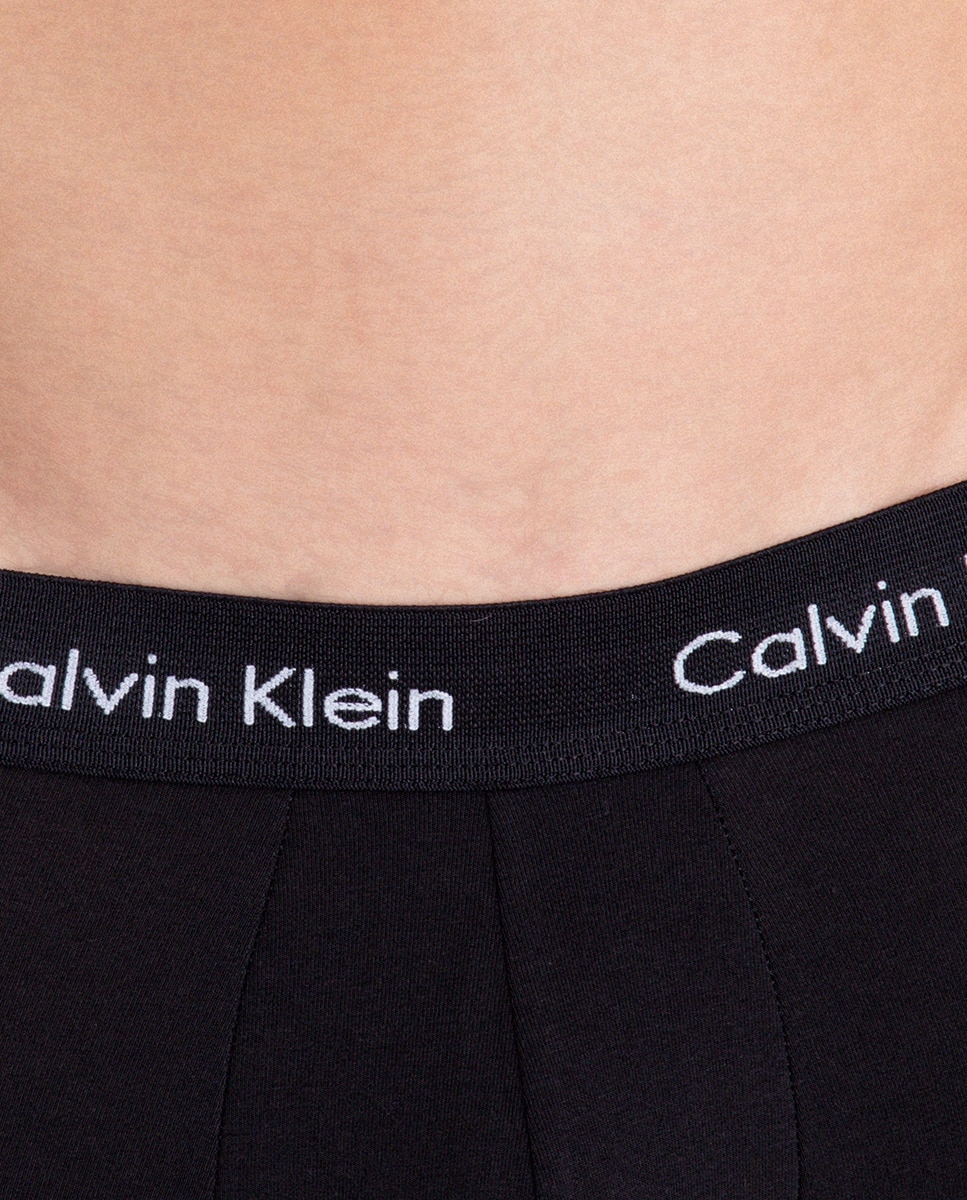 Pack de 5 Boxers Justos com Cintura Baixa - Cotton Stretch Preto-6