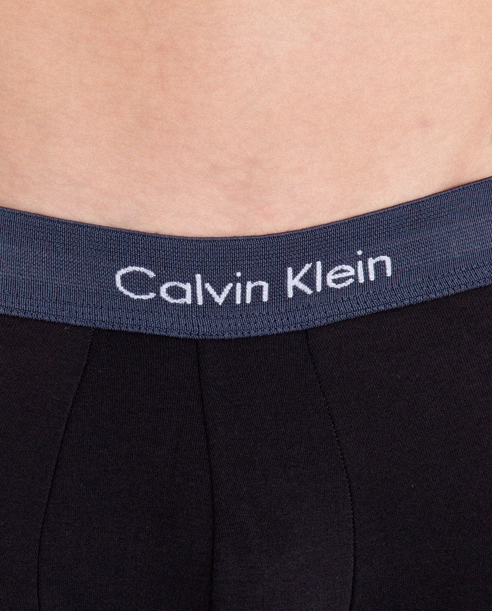Pack de 5 Boxers Justos com Cintura Baixa - Cotton Stretch Preto-15