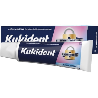 crema fijadora para prótesis dentales sabor fresco tubo 35 g - Kukident