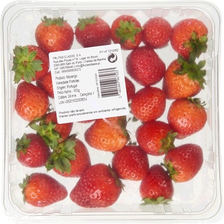 Morangos Caixa Transparente embalagem 400 g