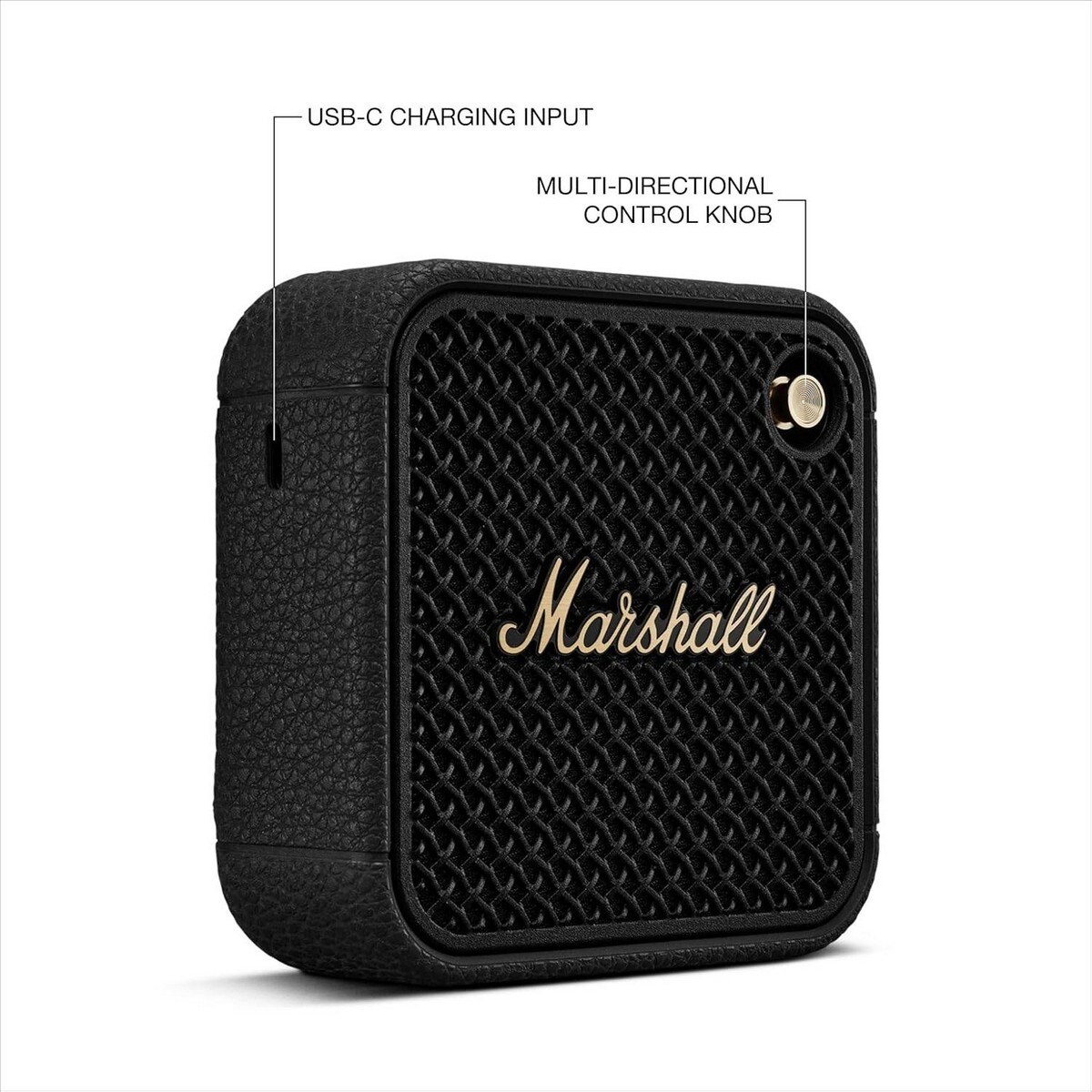 Coluna Portátil Marshall Willen II - Black & Brass Preto-7