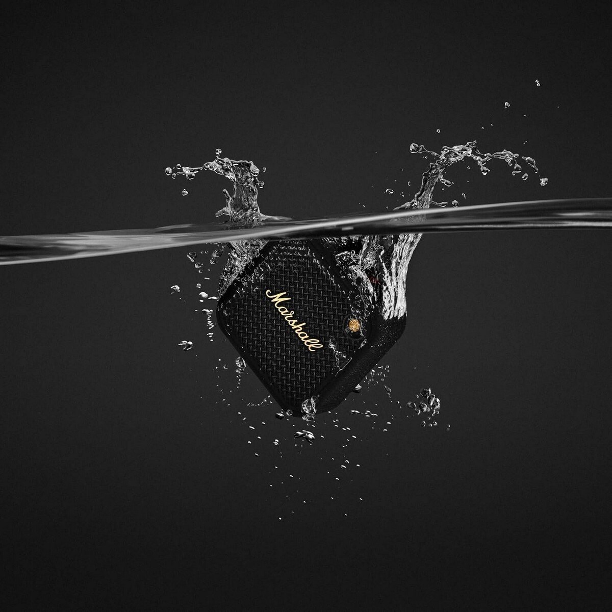 Coluna Portátil Marshall Willen II - Black & Brass Preto-11