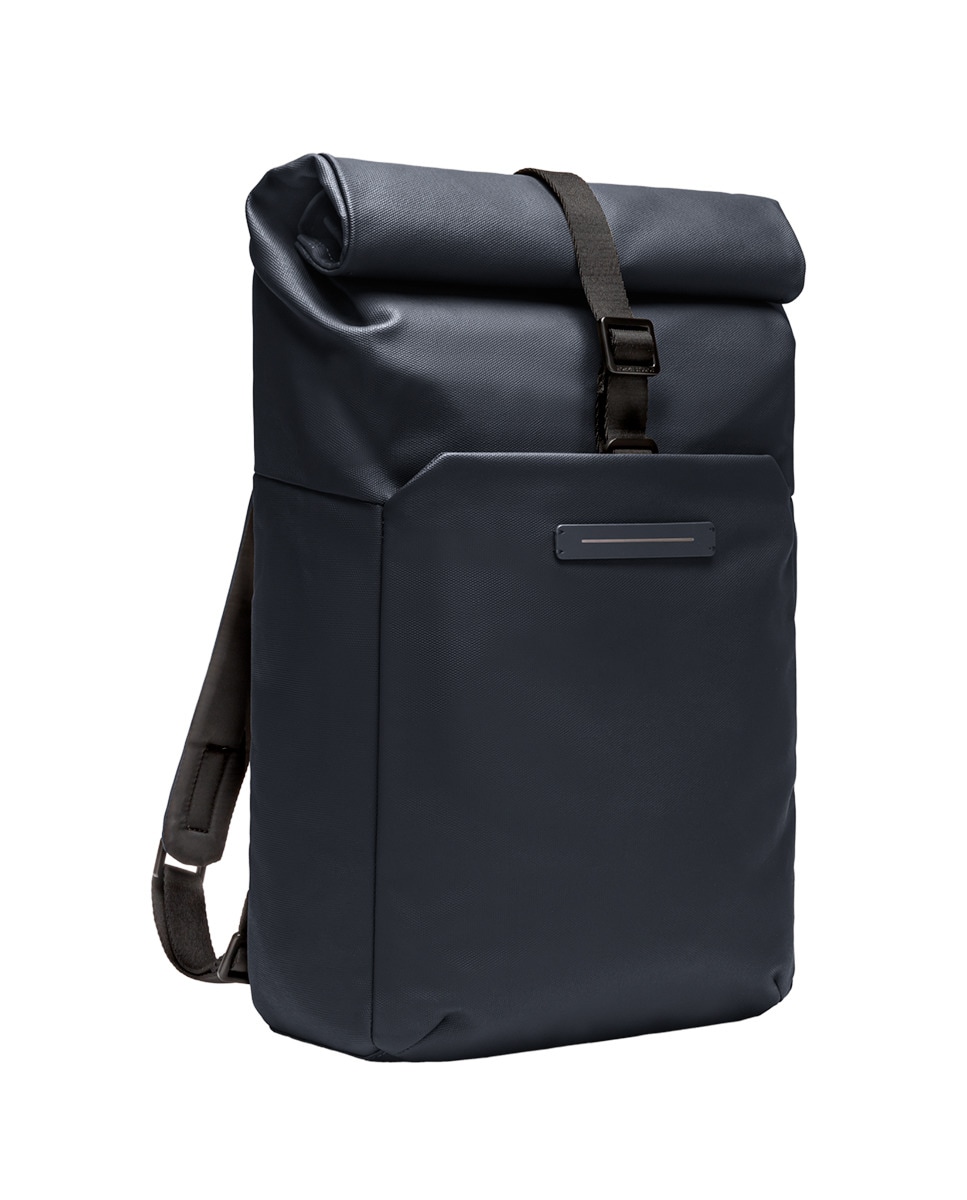 Mochila de Lona de Algodão Reciclada Azul-6