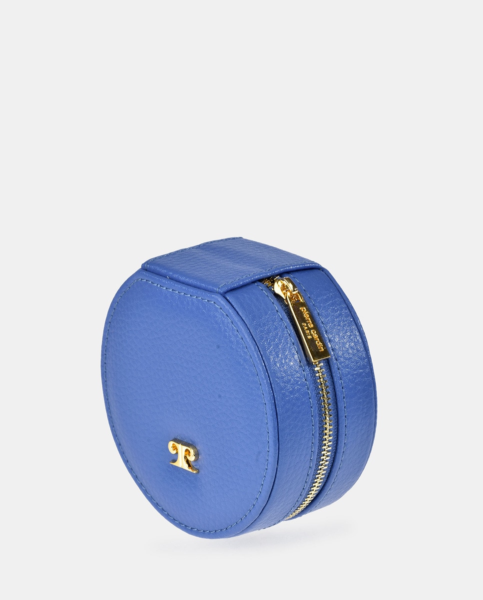 Imagen 2 de Joyero mujer redondo en piel color ocean - Pierre Cardin - Azul Azul