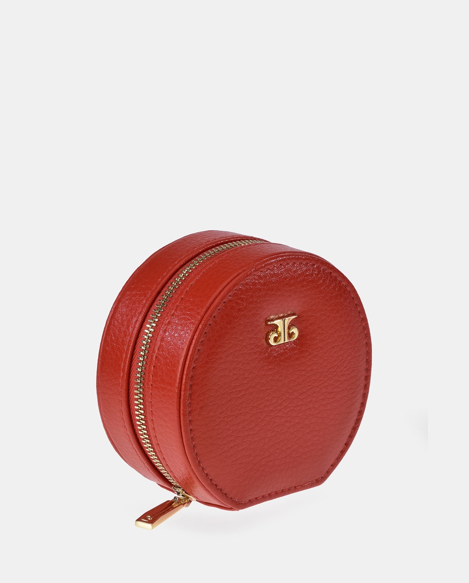 Imagen 2 de Joyero mujer redondo en piel color ocean - Pierre Cardin - Rojo Rojo