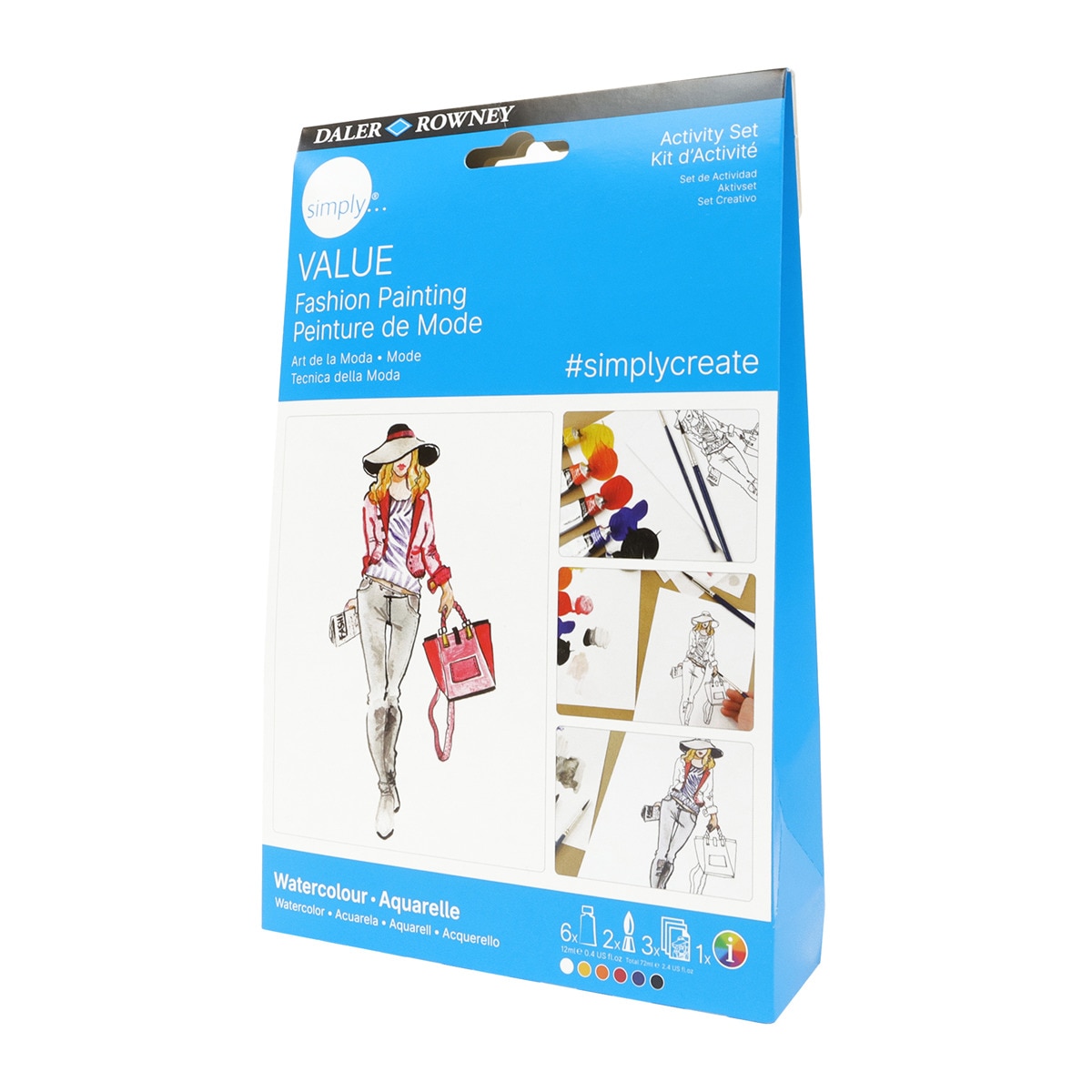 Imagen 0 de Activity set acuarela temática moda Simply Daler-Rowney
