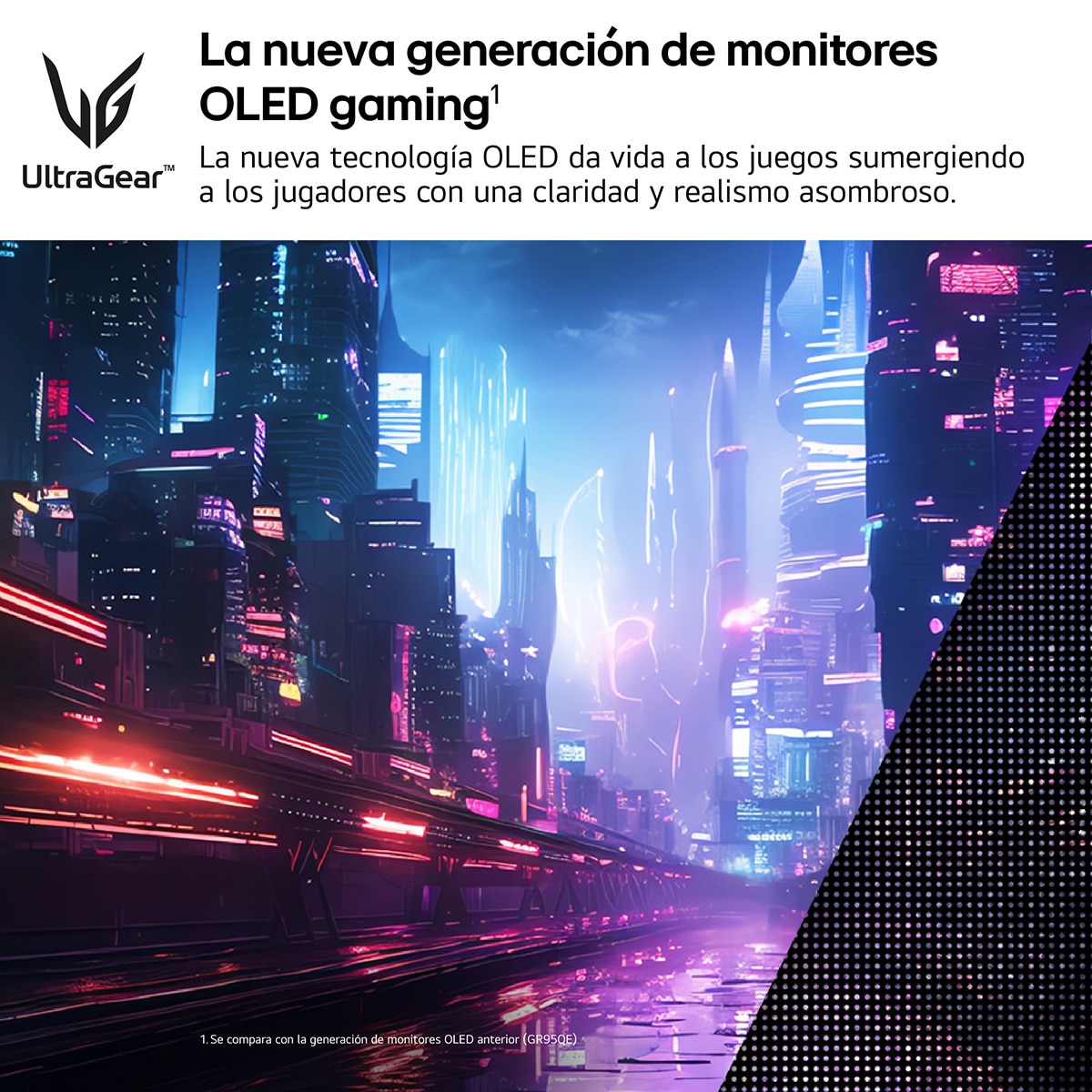 Monitor Gaming 68,3 cm (27") LG UltraGear 27GS95QE-B, 240 Hz, OLED QHD, DisplayHDR True Black 400, AMD FreeSync 3