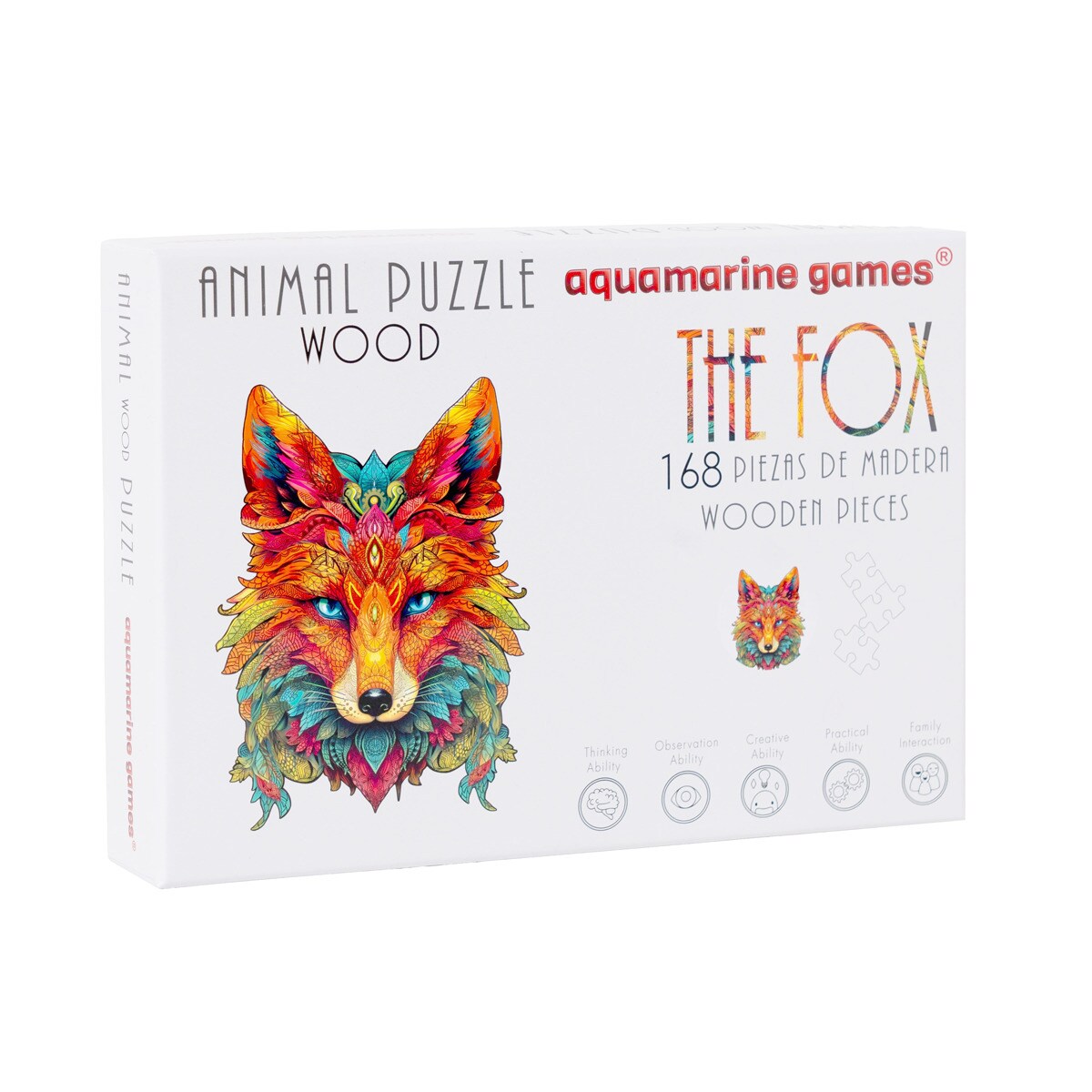 Puzzle de madera Aquamarine Games The Fox · Aquamarine Games · El
