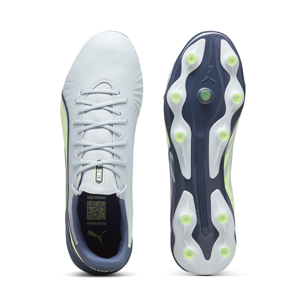 Chuteiras de Futebol de Homem King Match FG/AG Cinzento / Azul-5