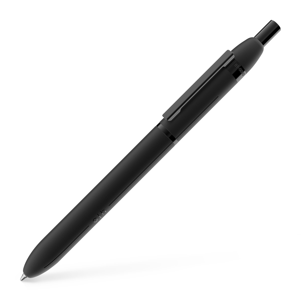 Imagem 0 de Caneta com Corpo de Latão Lacado com Clip Revestido de PVD Otto Hutt - Preto