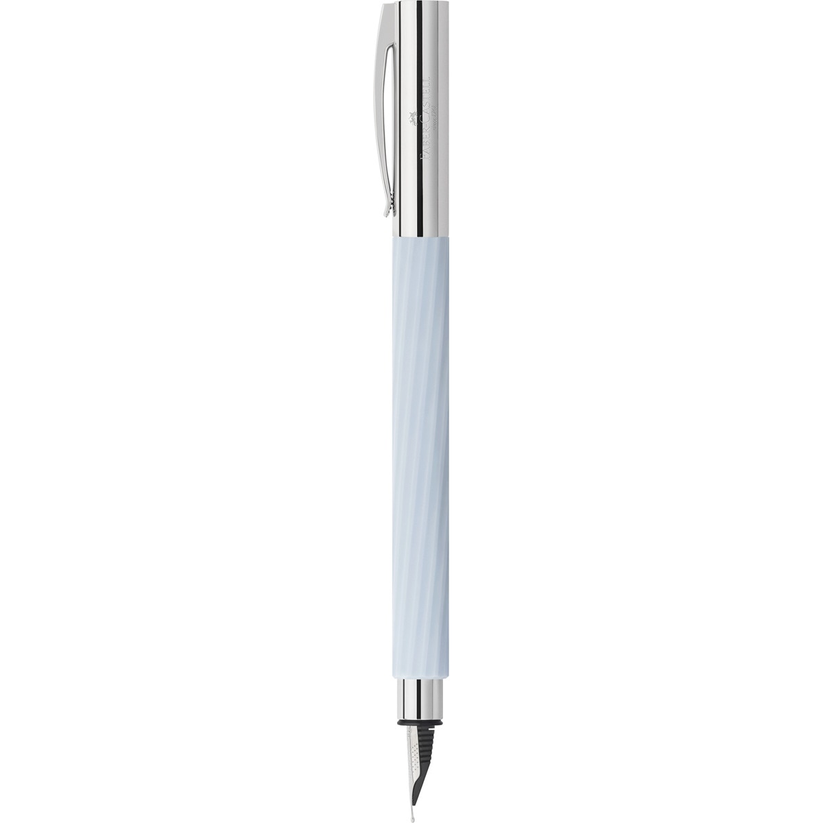 Pluma estilográfica de resina preciosa edición  20 aniversario punta F Faber-Castell ice blue Ice blue-2