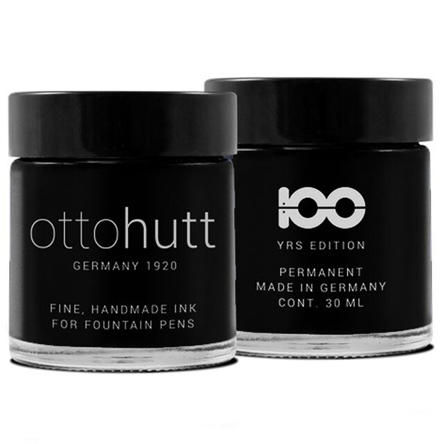 Imagen 0 de Tintero 30 ml artesanal permanente para documentos Otto Hutt negro
