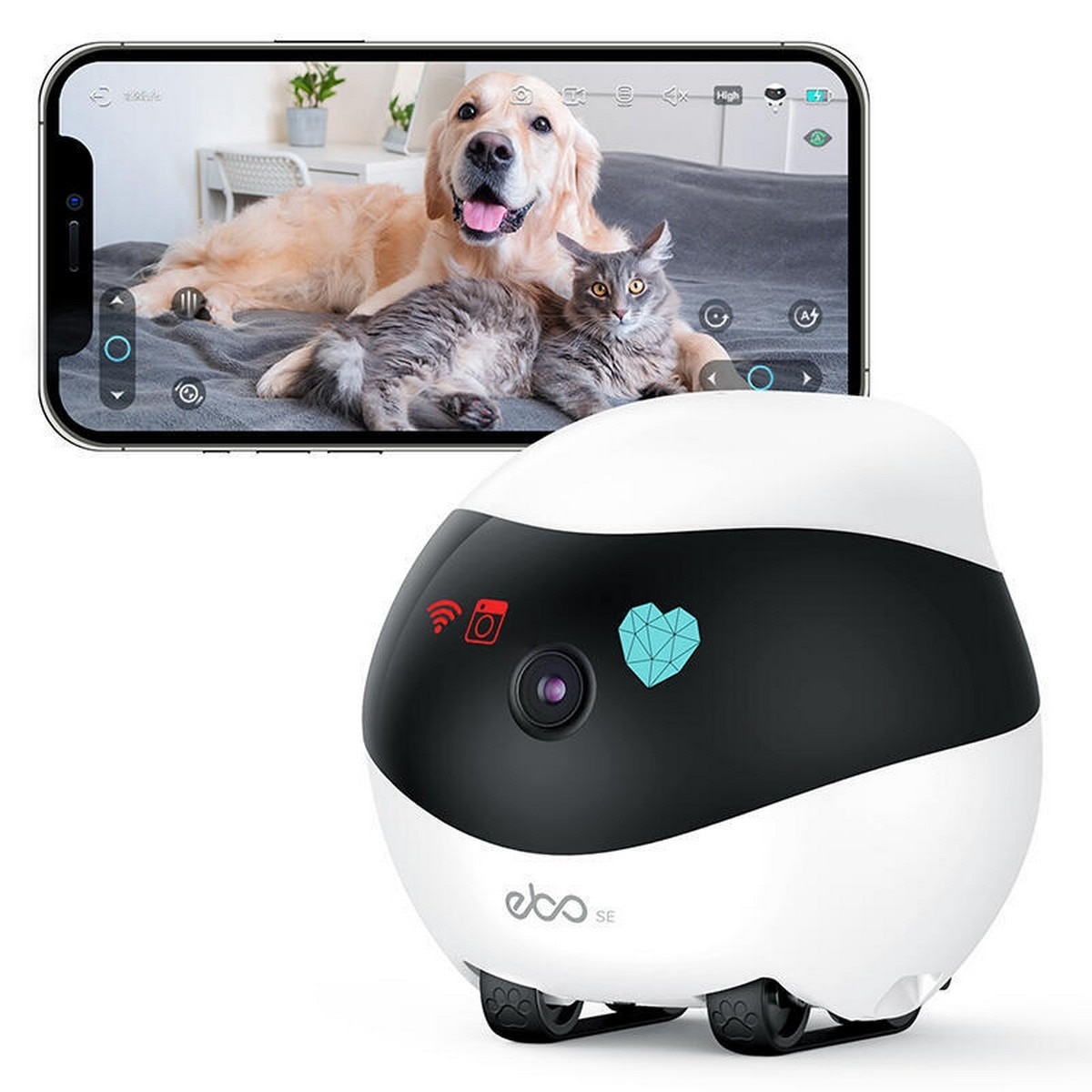 Robô de Companhia Enabot EBO SE 32GB - Branco 1