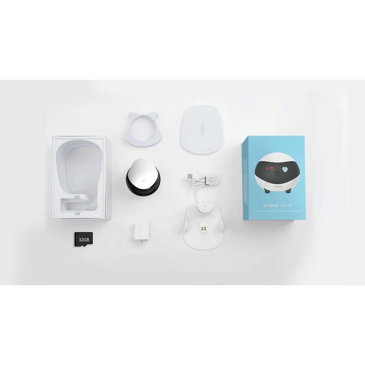 Robô de Companhia Enabot EBO SE 32GB - Branco 6