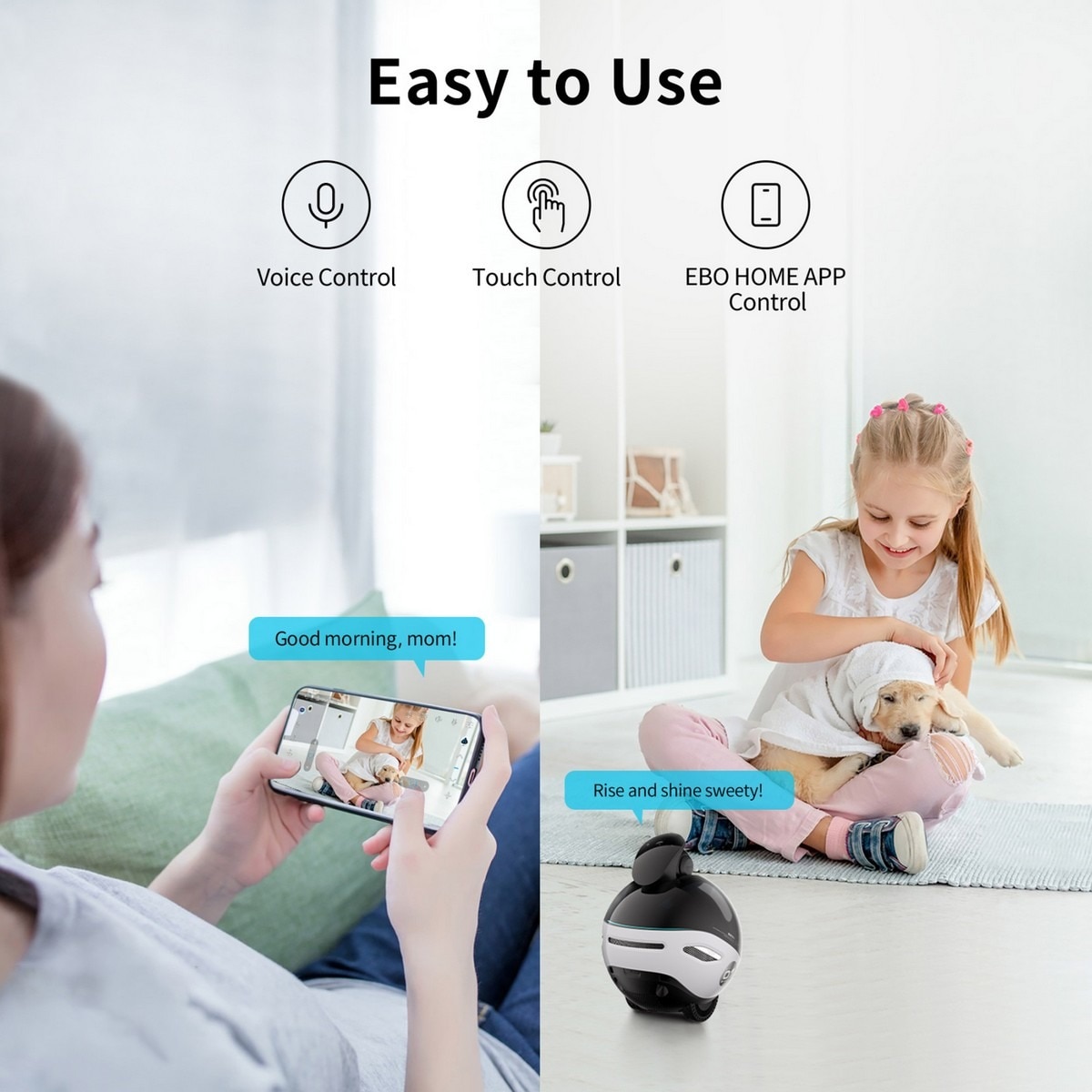 Robô de Companhia Enabot EBO X 64GB - Branco 8