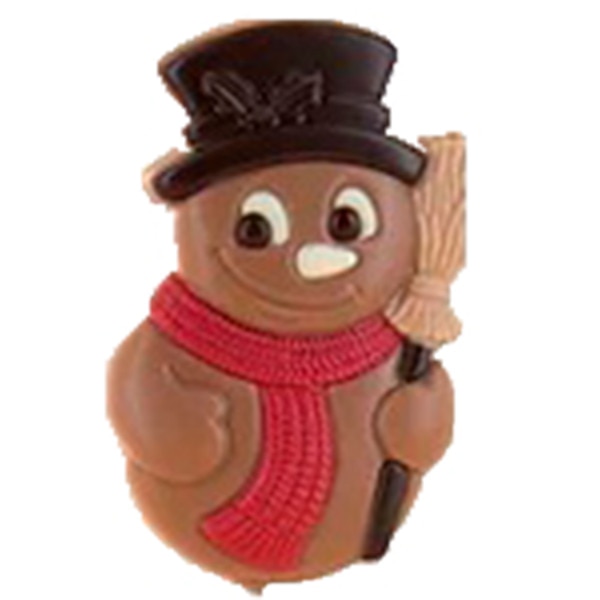 Chupa de Chocolate Boneco de Neve embalagem 25 g