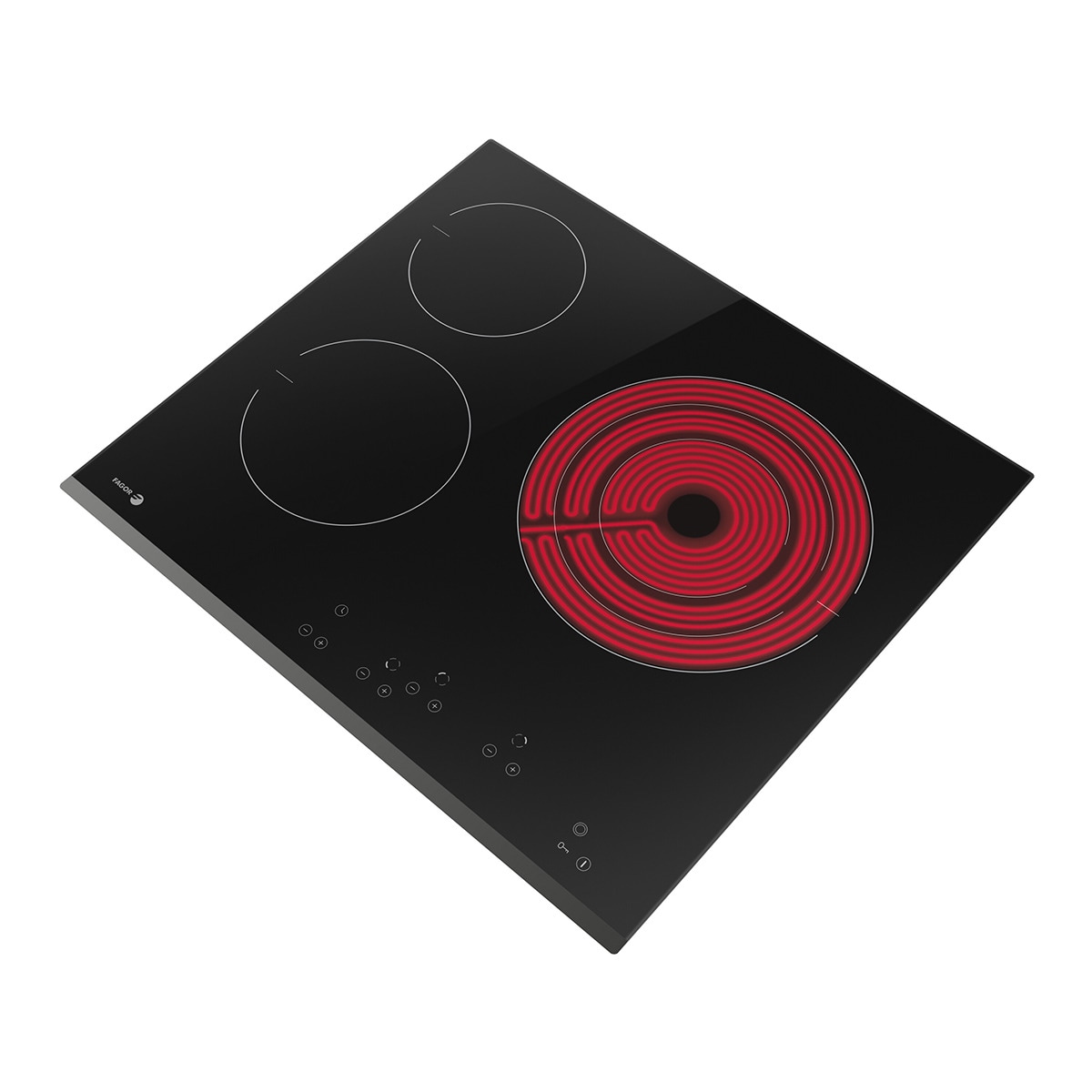 Placa vitrocerámica Fagor zona triple - 3VFT-330AS Negro-4