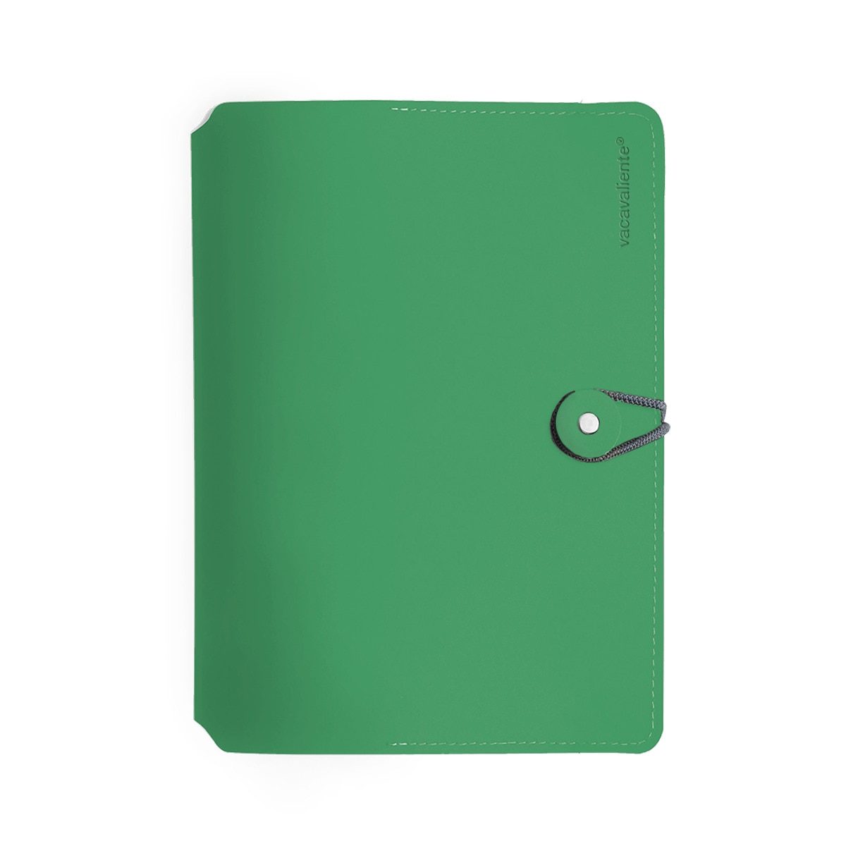 Caderno madison A5 pautado vacavaliente lotus verde 1