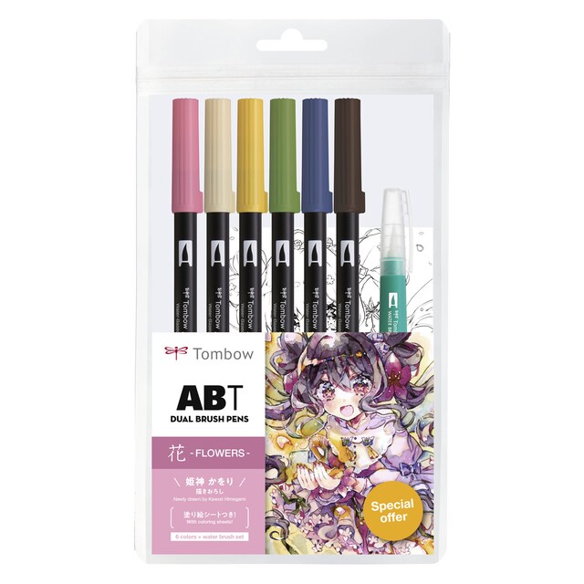 Imagem 0 de Conjunto Manga Kacho Fugetsu Manga flor Tombow multicorido