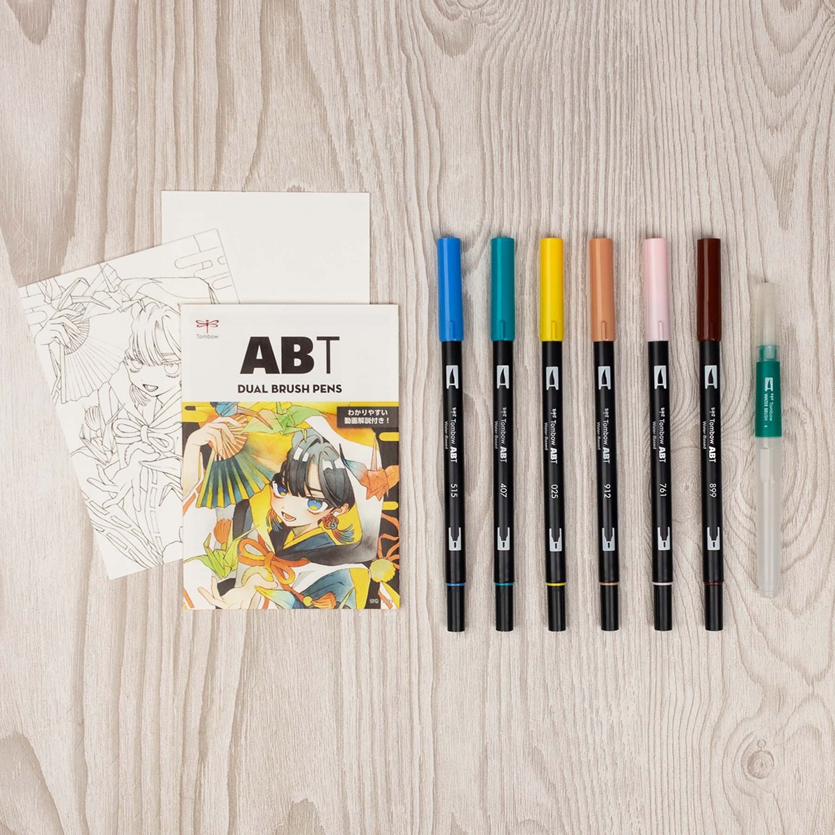 Conjunto Manga Kacho Fugetsu passaro Tombow multicorido 2