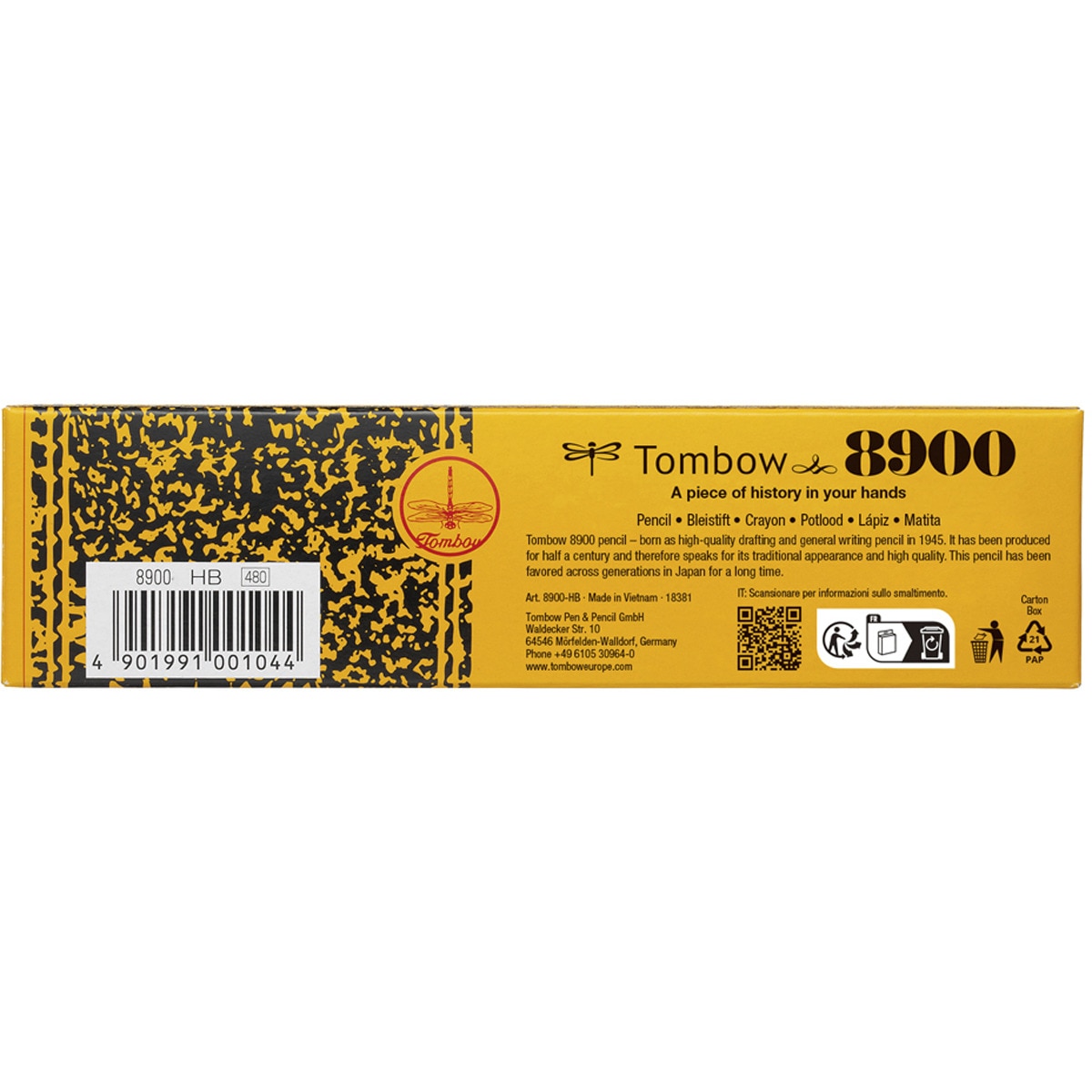 Pack 12 lápices de grafito HB 8900  Tombow verde 5