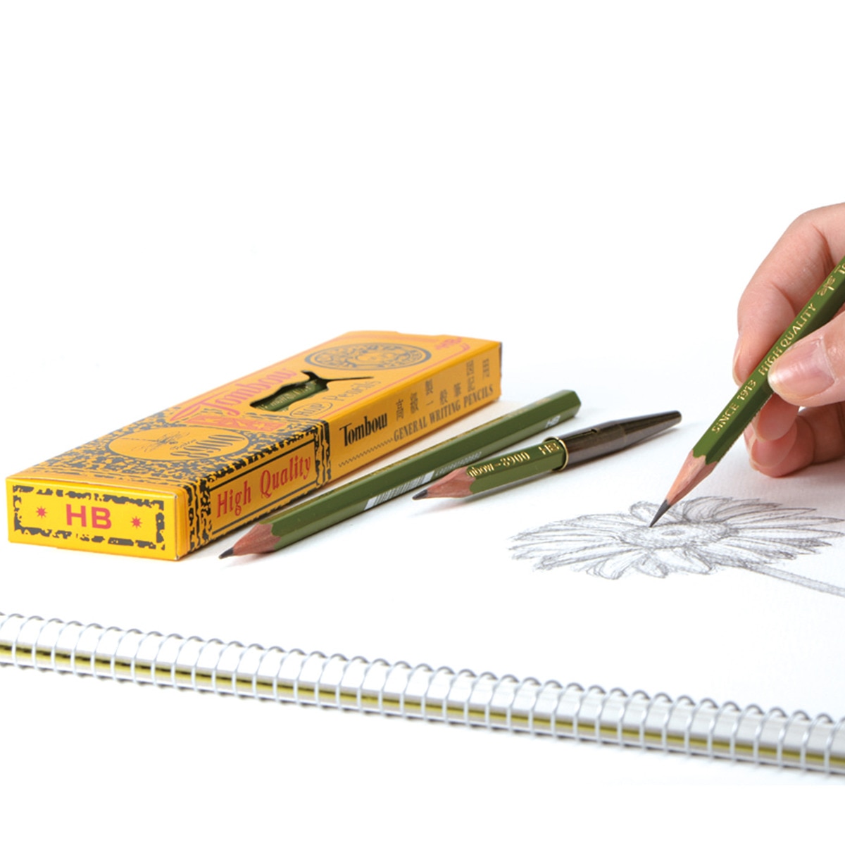 Pack 12 lápices de grafito HB 8900  Tombow verde 4
