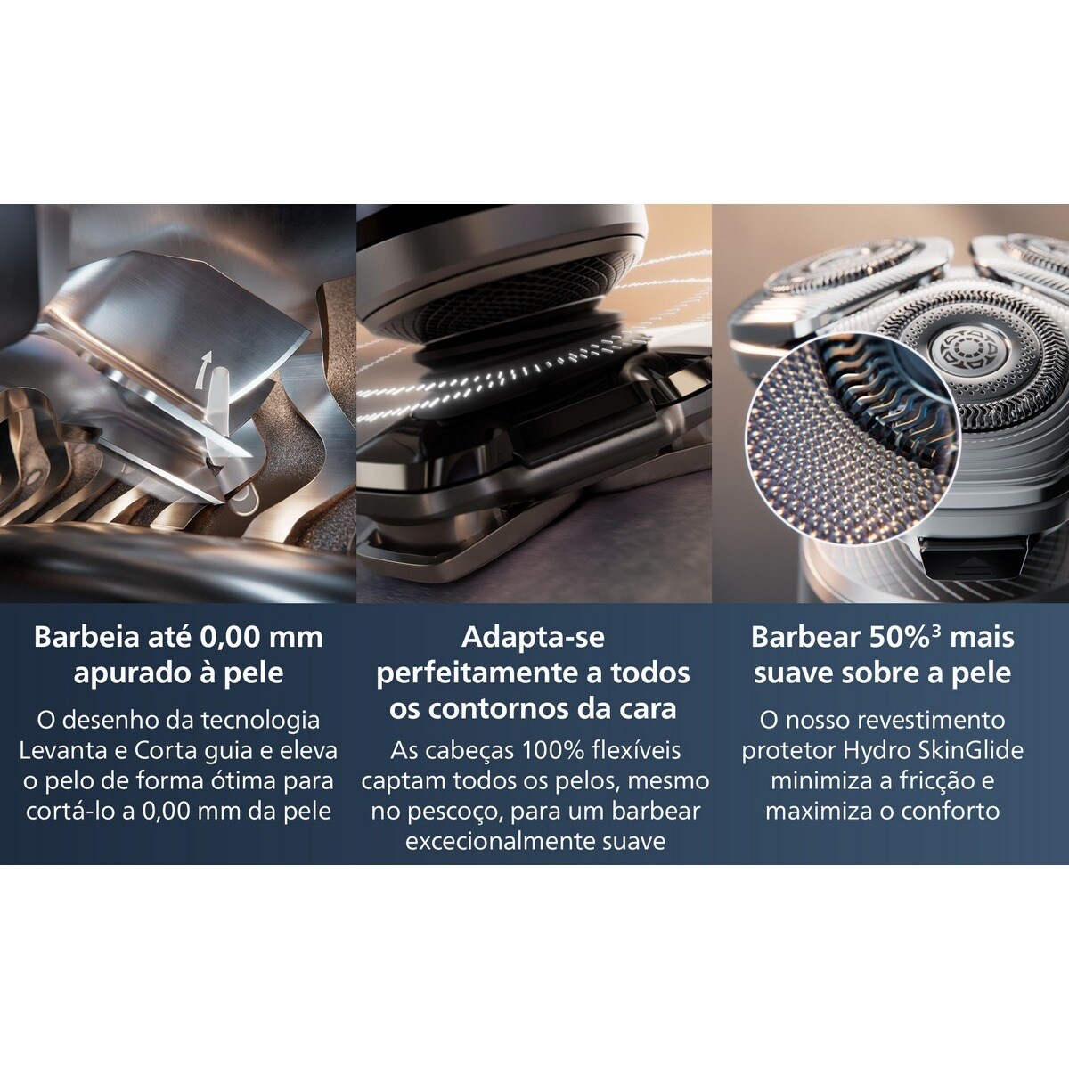 Máquina de Barbear Philips Serie 9000 Prestige SP9872/15 Uso Seco ou Molhado, Base de Carga, Ponta para Nariz e Perfilador e Autonomia 60 Minutos 11