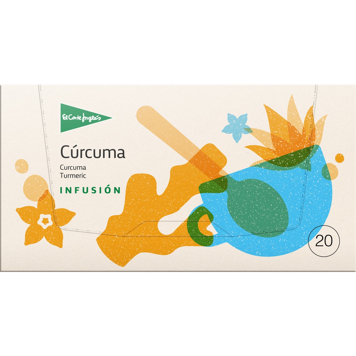 infusión de cúrcuma estuche 20 bolsitas