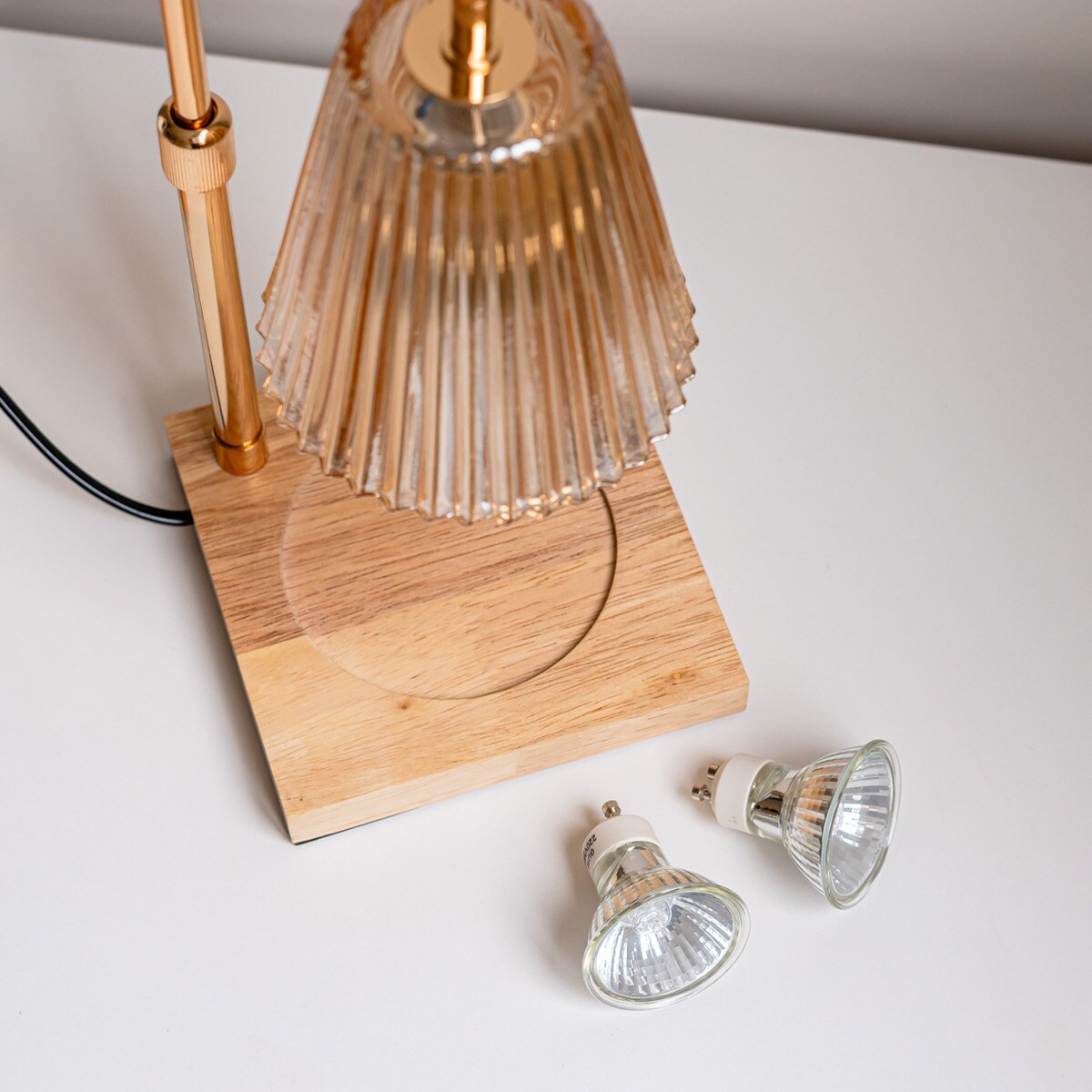 Candeeiro Flamingueo aquecedor de velas com sombra de vidro (vela não incluída) 5