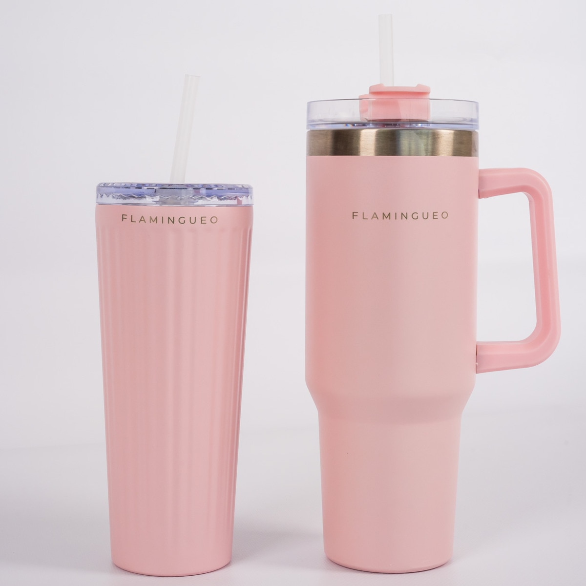 Termo de acero inoxidable Flamingueo color rosa 7