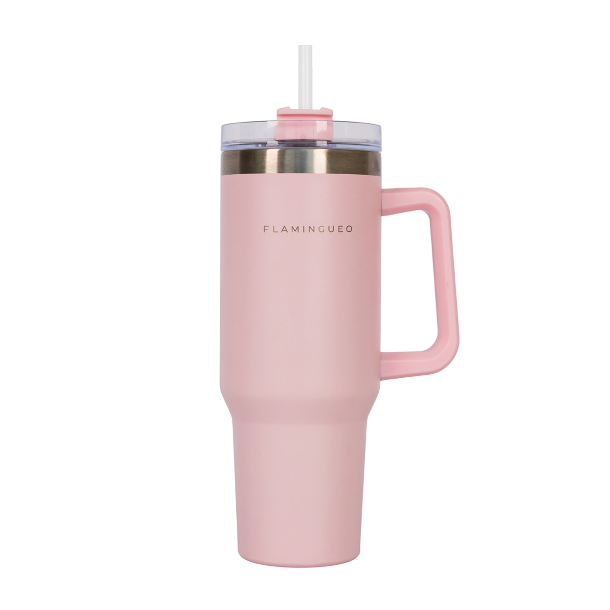 Termo de acero inoxidable Flamingueo color rosa 1
