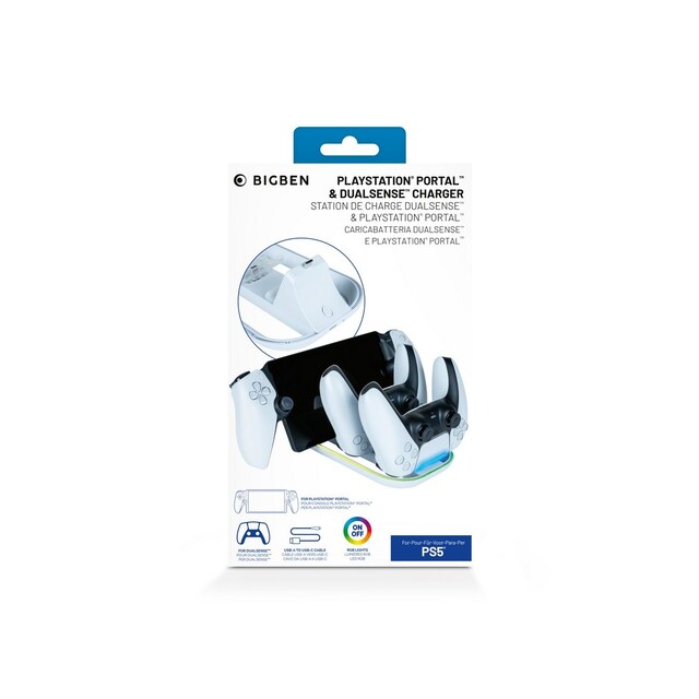 Imagem 0 de Carregador Bigben PS Portal e 2 Comandos DualSense