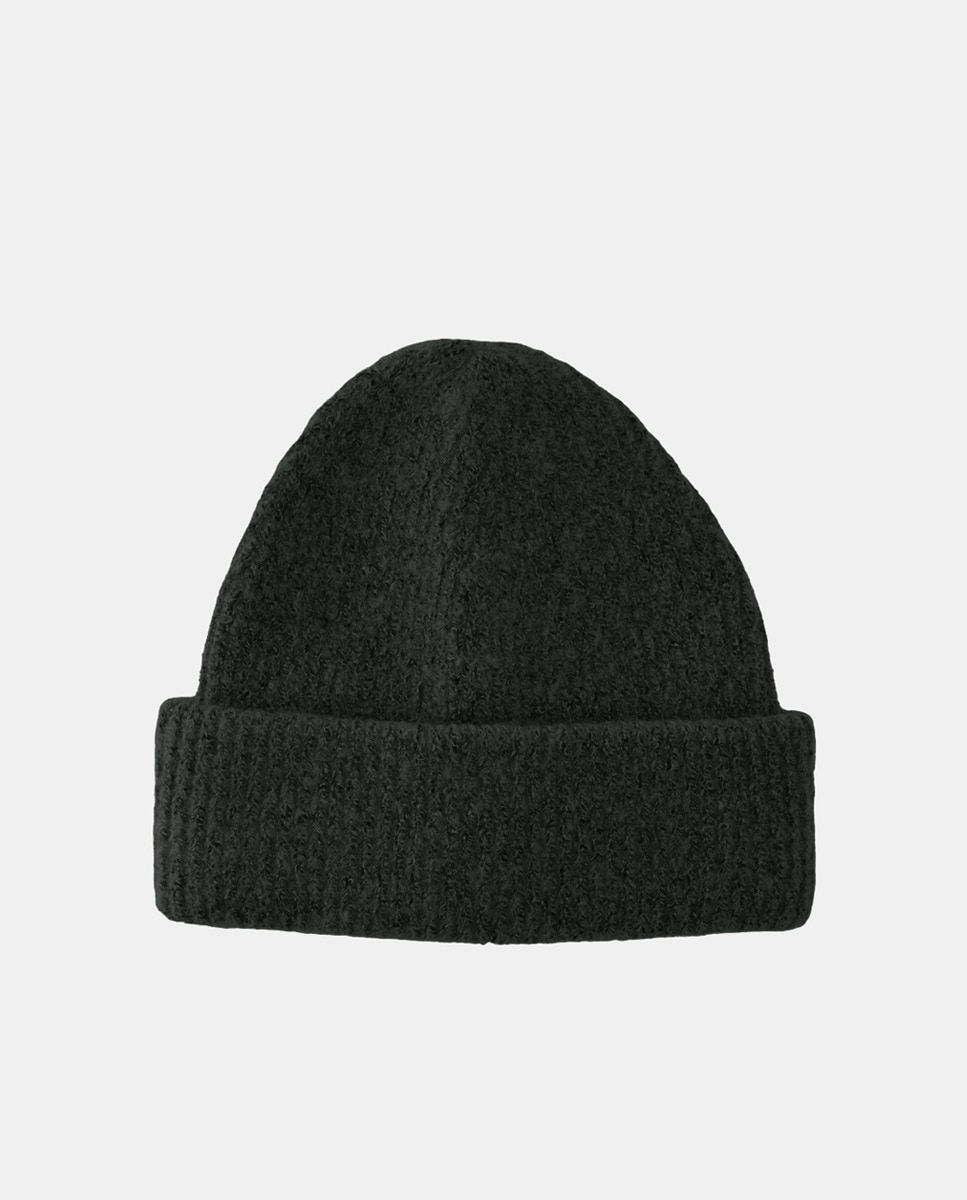 Gorro de Malha - Nude Preto-5