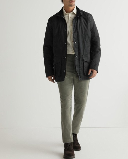 Imagen 0 de Pantalón de pana de hombre regular gris