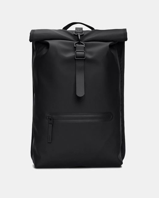 Imagen 0 de Mochila grande Rolltop Rucksack resistente al agua en negro