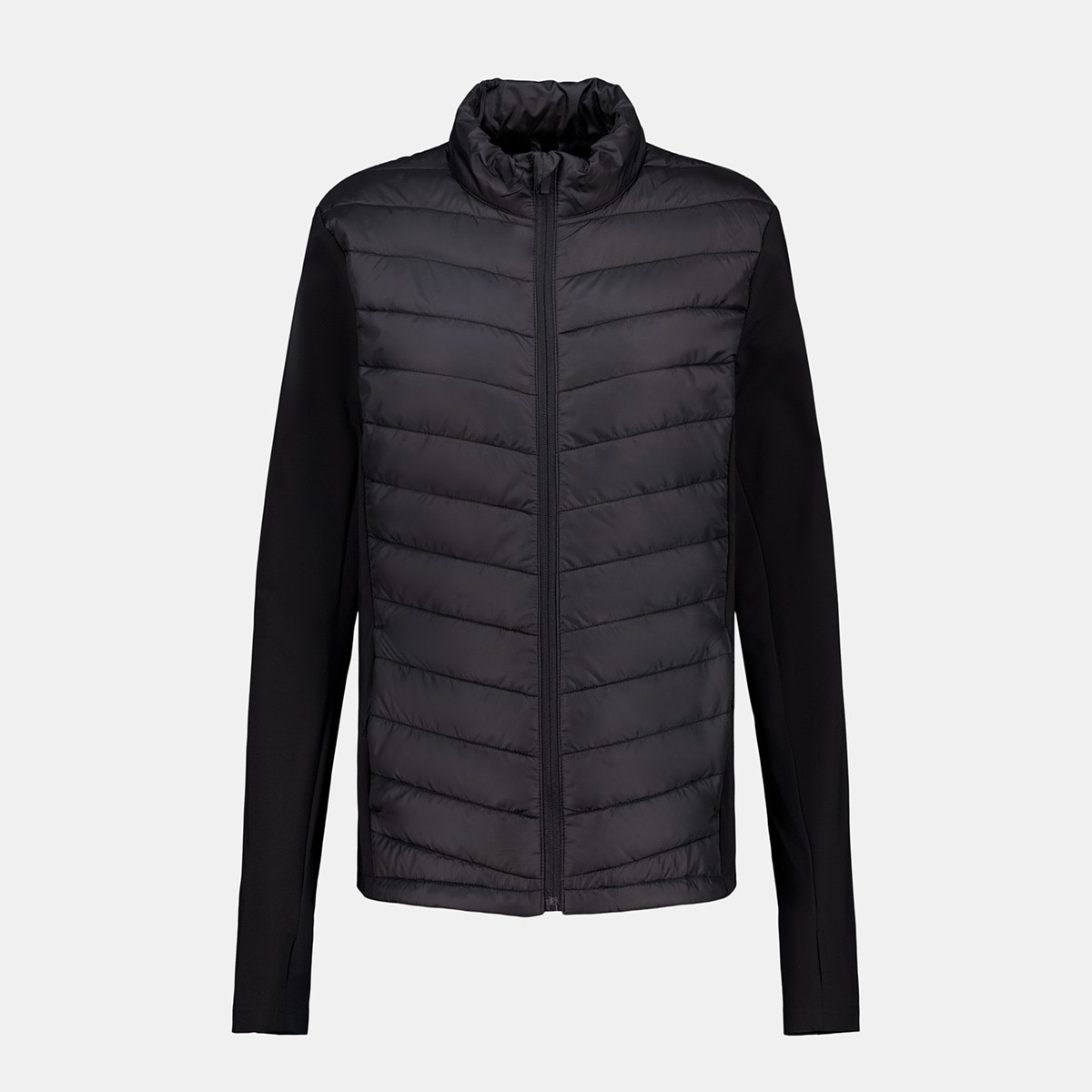 Chaqueta combinada mujer Negro-4